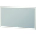 Duravit L-Cube Mirror, 47 1/4 X2 5/8 X27 1/2  White Aluminum Matt, Light Field, Square, Lc738300000 LC7383000006000